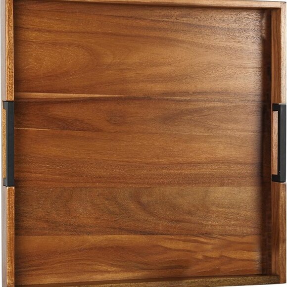 New Large Square Ottoman Tray for Living Room and Coffee Table 20" x 20" x 2" - Picture 2 of 7